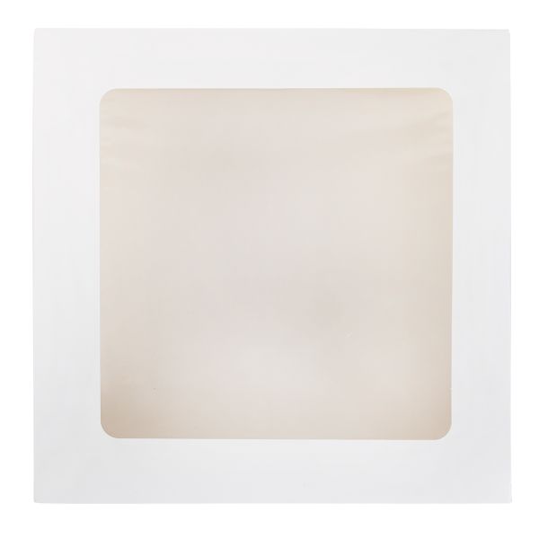 Кондитерская коробка для торта с 2 окнами 26х26х10 см, S-Chief BFC-012