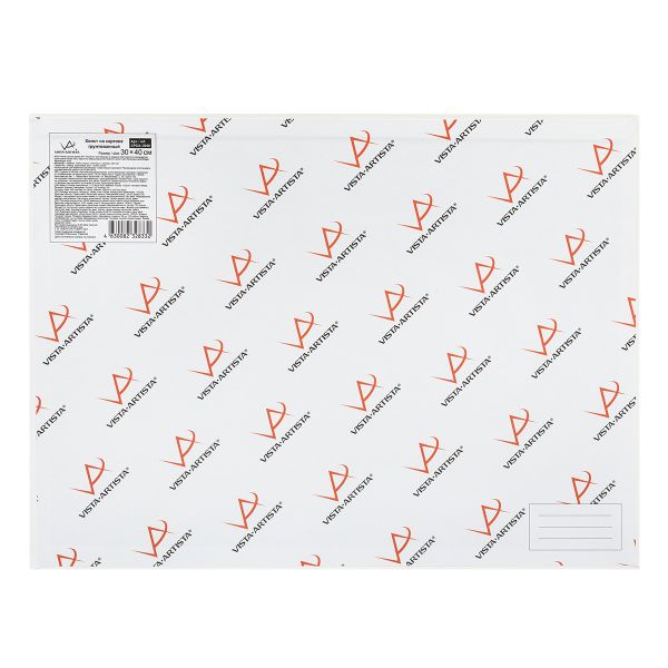 Холст грунтованный на картоне 30х40 см, 240 г/м², мелкозернистый, Vista-Artista CPCA-3040