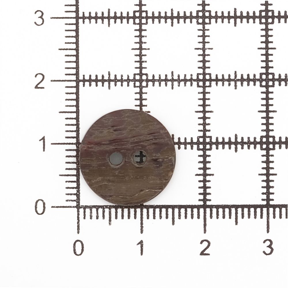 Пуговицы на 2 прокола 24L (15мм), ракушка (B-Grey (серый)), CN-S003A, 36 шт