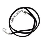 Шнур с замком замшевый, 2мм, 45см. Astra&Craft (6001 черный), 65237