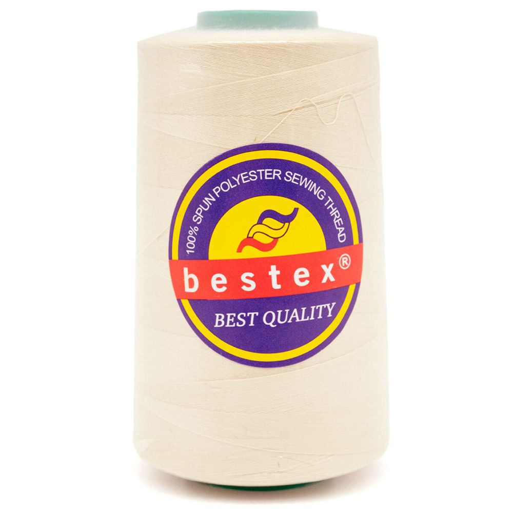 Нитки универсальные Bestex 40/2, 4570 м (5000 ярд) / 1 кат., 155 молочный