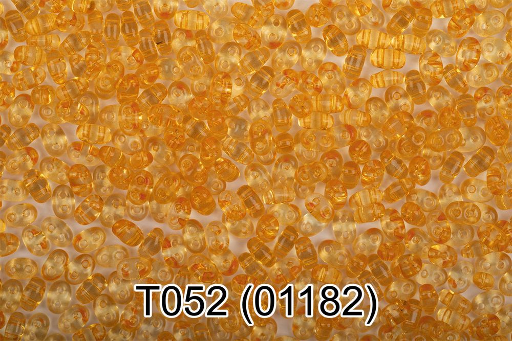 Бисер Preciosa Twin 3 2.5х5 мм, 10х5 г, 1-й сорт, T052 т.желтый, 01182, 321-96001