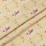 Ткань для пэчворка Peppy Весенний этюд, рулон 112 см / 5 метров, ВЭ-07 желтый, Peppy