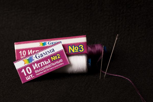 Иглы ручные вышивальные №2, 10 шт, Gamma NIR-22