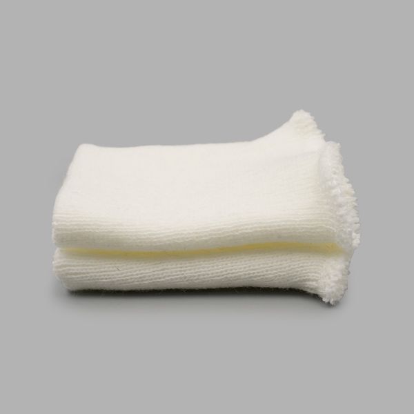 Манжеты трикотажные 8.0х9.5 см, 1 пара, средней плотности 14 кл, 1х1, в-06 белый