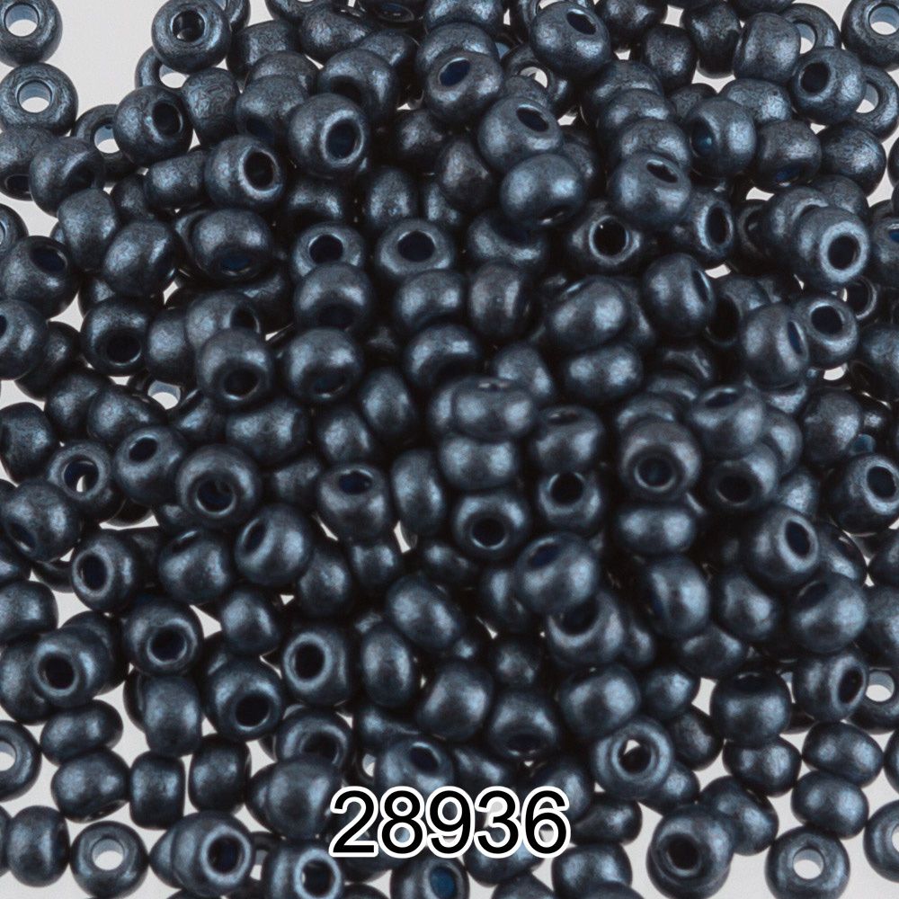 Бисер Preciosa круглый 10/0, 2.3 мм, 500 г, 28936 (Ф318) т.синий