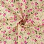 Ткань для пэчворка Peppy Весенний этюд, рулон 112 см / 5 метров, ВЭ-10 желтый, Peppy