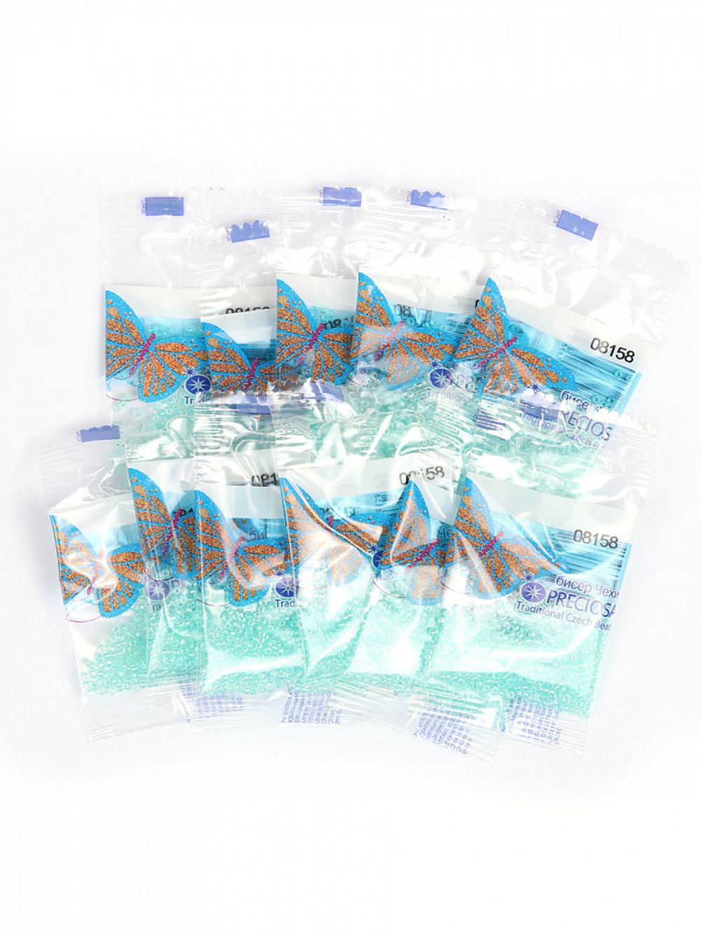 Бисер Preciosa 10/0 (2.3 мм), 50 г (10х5 г), цв. 08158