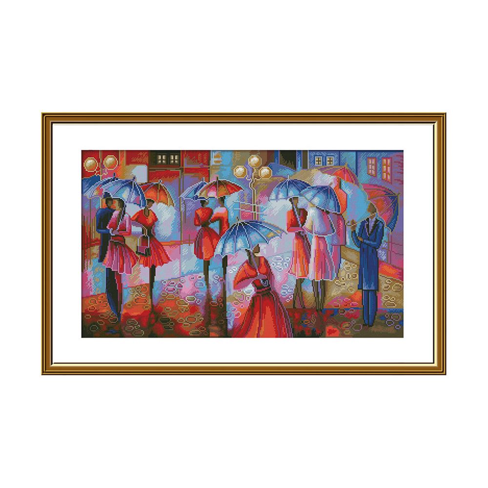 Набор для вышивания нитками Нова Слобода, Вот так встреча 29х49 см