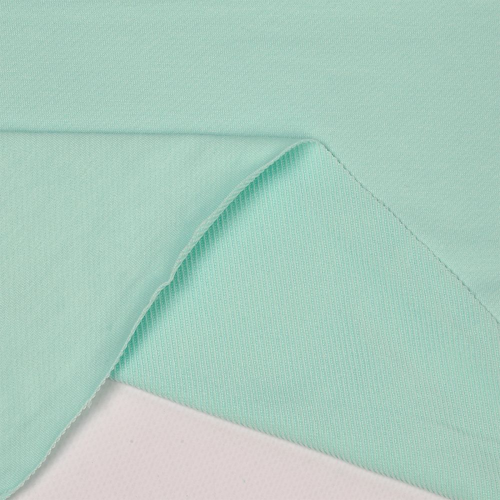 Футер 2-нитка петля поликоттон стрейч 220 г/м², 160 см / 3 метра, ФУТ2Х.TBY.ХЛ-ПЭ.S822.3, цв.S822 мятный