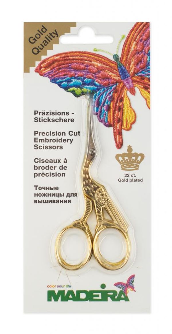 Ножницы рукодельные для вышивки цапельки, 9479, Madeira, 1 шт