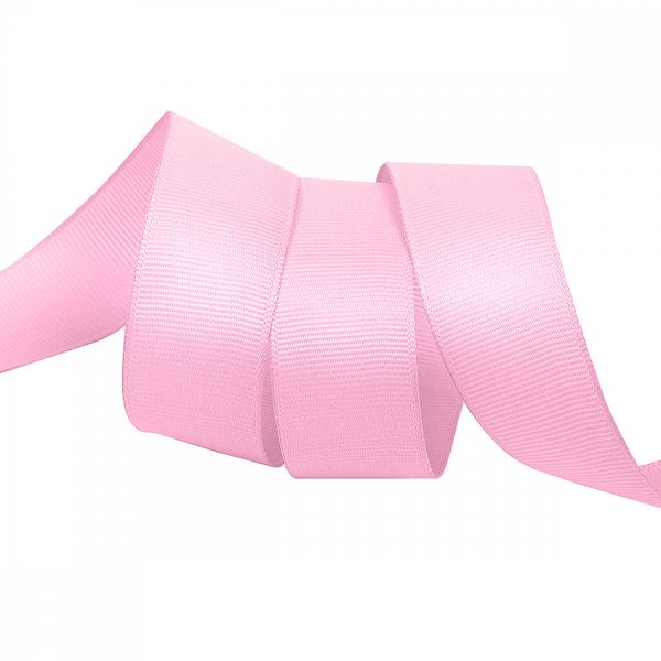 Лента репсовая (в рубчик) 25.0 мм, цв. F133 розовый For Hobby, уп. 22.86м (±1м)