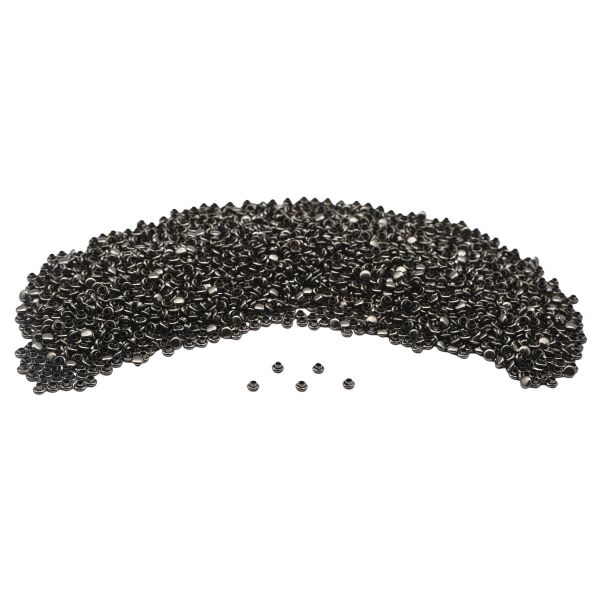 Хольнитены двухсторонние ⌀5 мм, h=5 мм, сталь, New Star №00, чер.никель, уп≈5000 шт