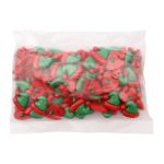 Украшения декоративные пуговицы Колпачок 34L (21 мм) на ножке, пластик (красный/зеленый), (TF-6506)