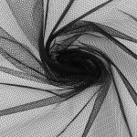 Фатин жесткий, крупная сетка 180 см, цв. черный, 3м