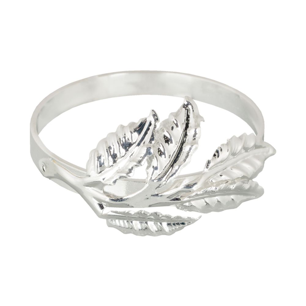 Кольцо декоративное для салфеток ⌀4 см, h4 см, №02 ветка/серебро, Stilerra PFH-049