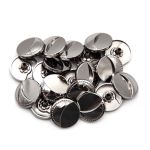 Часть кнопки Альфа (S-образная) ⌀20 мм (A-часть), 5/20 ограничитель металл, чер.никель, 20 шт
