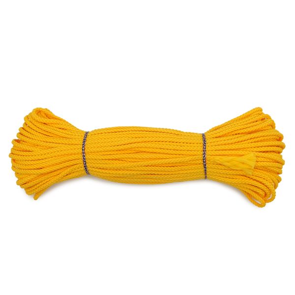 Шнур плетеный ⌀4.0 мм / 30 метров, желтый
