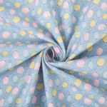 Ткань для пэчворка Peppy Молочные сны фланель, отрез 100х110 см, 175 г/м², МС-25 голубой, Peppy