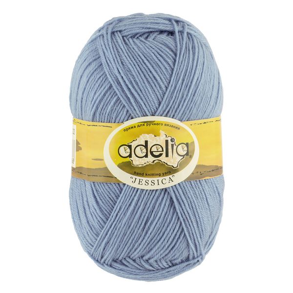 Пряжа Adelia Jessica / уп.5 мот. по 100г, 260м, 11 св.серый