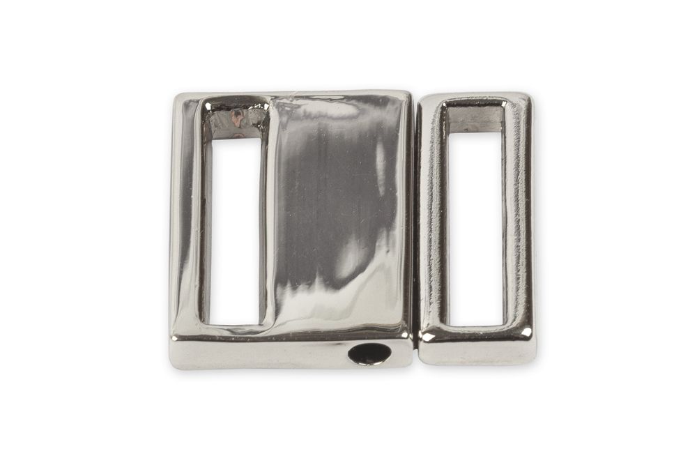 Застежки для купальника (бикини) металл 16х13 мм, 10 шт, №04 никель, Blitz BBT041