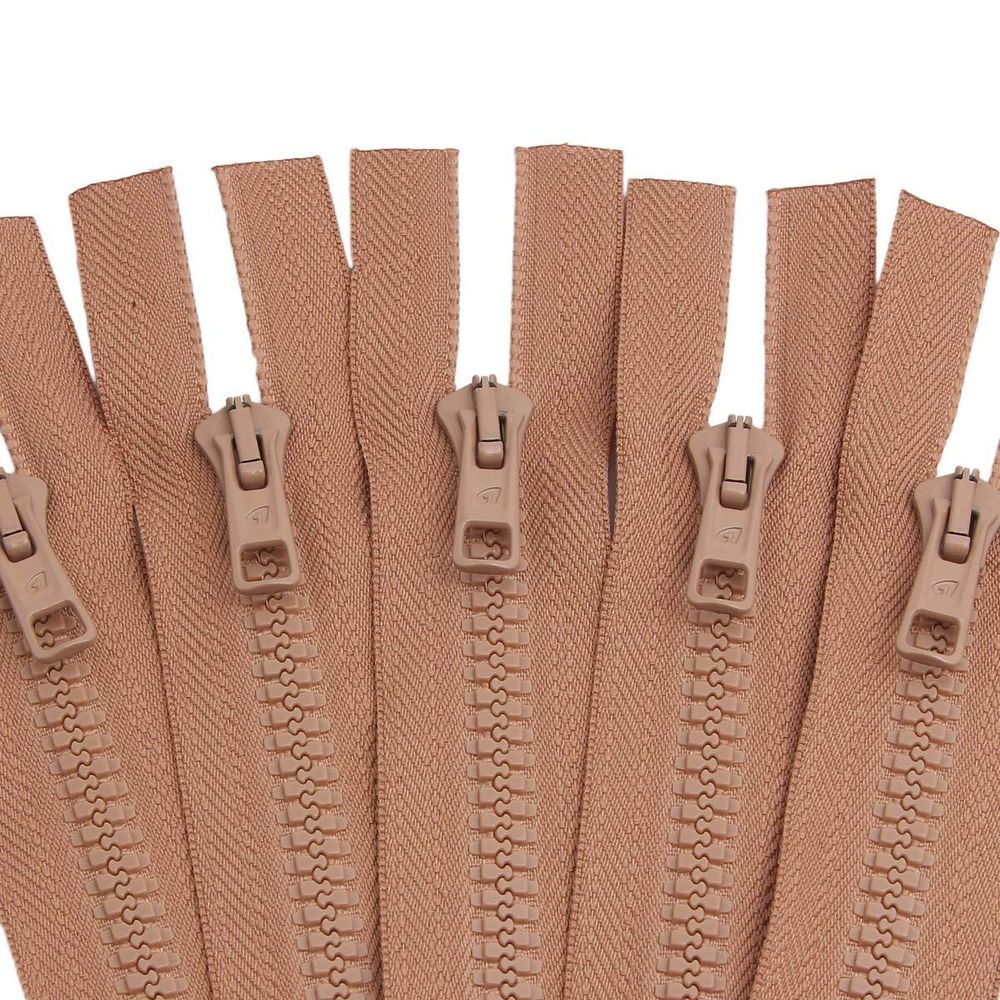 Молния трактор Arta Т6 (6 мм) 1 зам., разъем., 50 см, цв. 071 св.бежевый, уп.5 шт