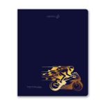 Тетрадь ученическая общая, тиснение золотой фольгой, A5 48 л. на скобе 65 г/м², белизна 100% 10 шт клетка, 01515 Со скоростью света, Светоч Т199