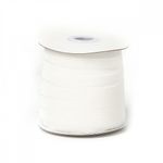 Лента бархатная (тесьма) 10.0 мм / 22.86±1 метров, арт.10VR02 нейлон цв.белый