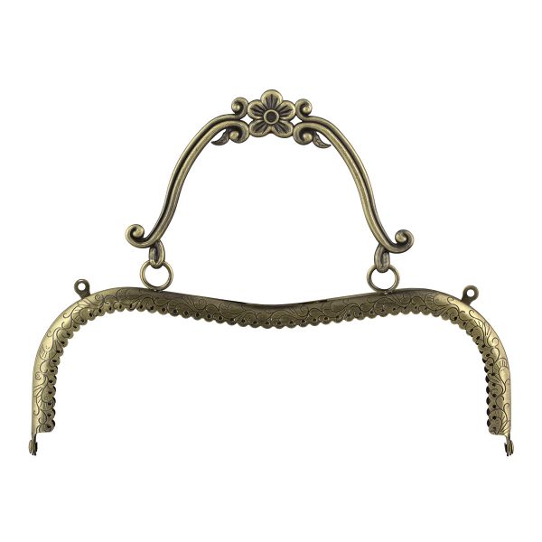 Застежка для сумки фермуар 20.5х7 см, 5 шт, 02 под состаренную бронзу, Gamma FER-05