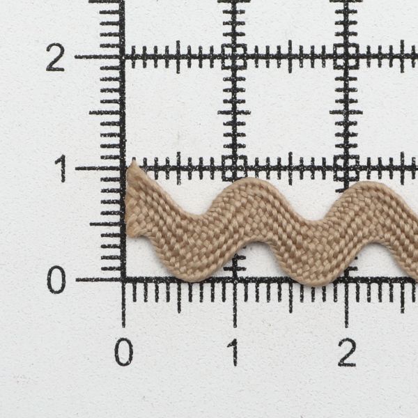 Тесьма вьюнчик 9 мм, 30м (бежевый), 30 м