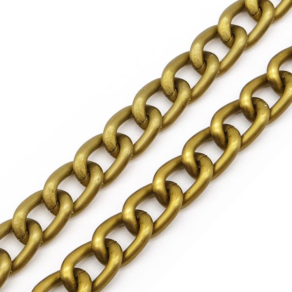 Цепь алюминиевая 14,2х10,3 мм, 10 м, антик