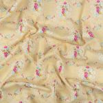 Ткань для пэчворка Peppy Весенний этюд, рулон 112 см / 5 метров, ВЭ-07 желтый, Peppy