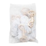 Карабин металл 19.0 мм (53х24 мм), золото, 10 шт