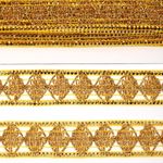 Тесьма отделочная 35 мм / 13.71 метров, TBY 912 цв.золото