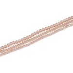 Бусины стекло ⌀2 мм, 3 мм, 4 мм, граненые, рондели, 3 нити по 38±1 см, микс, Astra&Craft, 22 бежевый