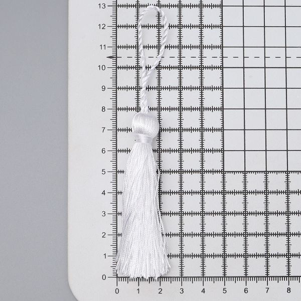 Кисти шторные 70.0 мм, вискоза, цв.001 белый, 5 шт