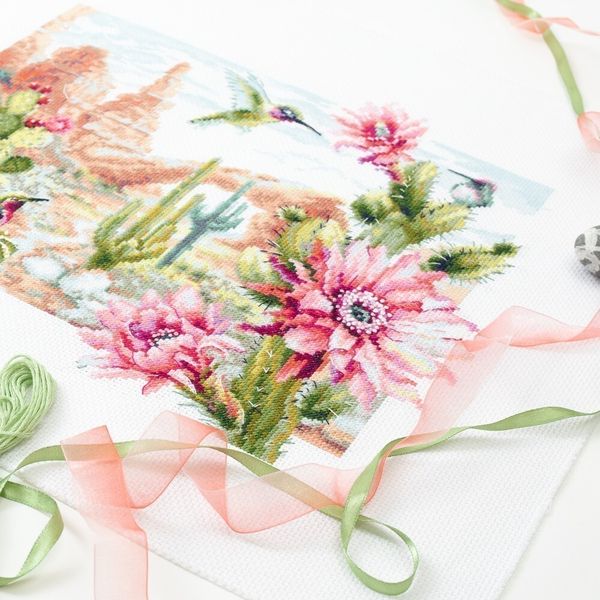 Набор для вышивания нитками Чудесная игла, Мир дикого запада 34х26 см