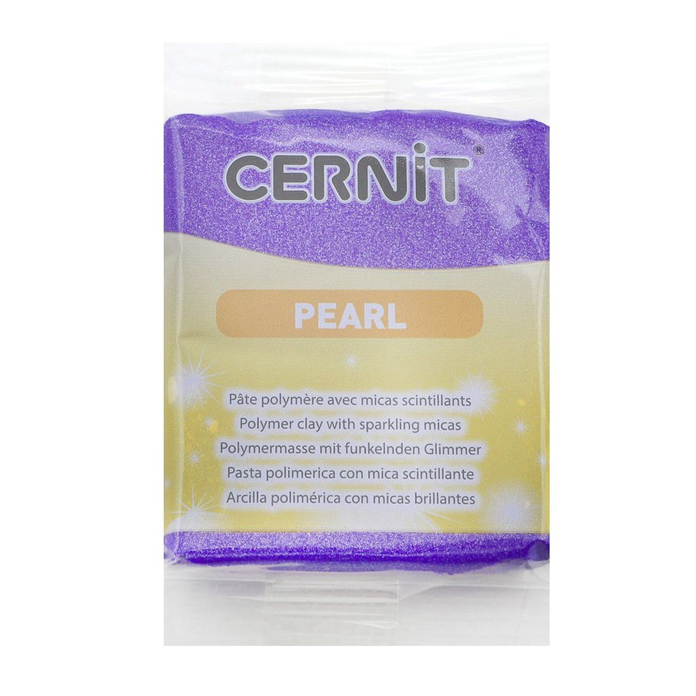 Полимерная глина запекаемая Cernit Pearl, 56 г, 900 фиолетовый