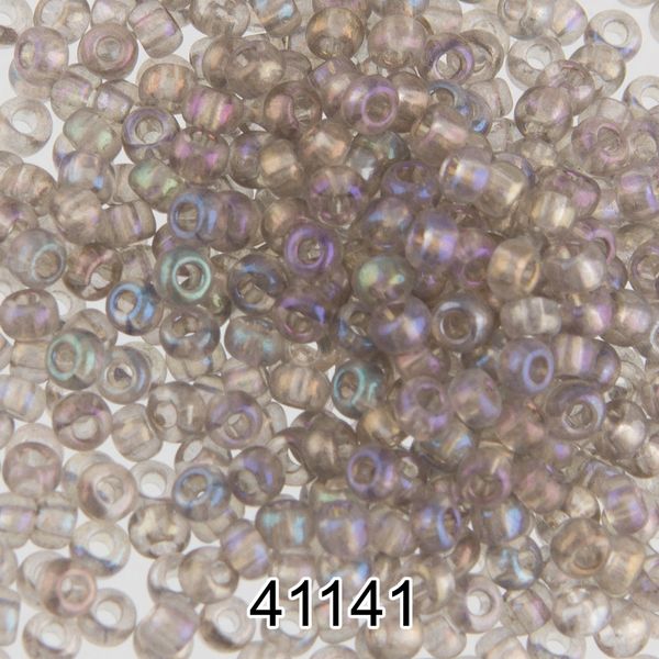 Бисер Preciosa 10/0 (2.3 мм), 500 г, 41141 (Ф618) серый