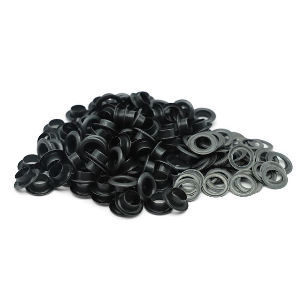 Люверсы металл ⌀_8.0 мм (внутр.), черный, 100 шт, BIG