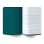 Тетрадь ученическая общая, софт-тач ламинация + выборочный лак, цветной запечатанный форзац, A5+ 48 л. на скобе 65 г/м², белизна 100 %, 10 шт, клетка, 00994 Изумрудные мысли, Светоч 48Т14