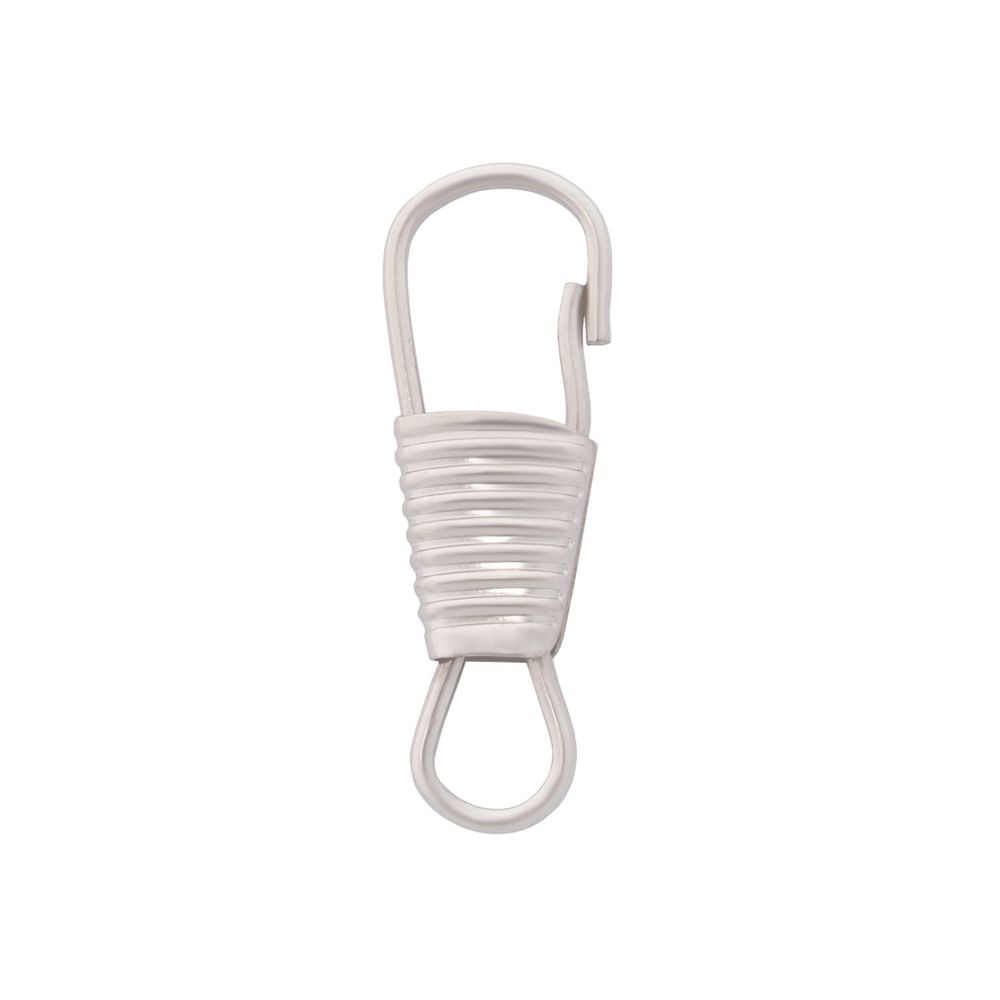 Карабин-крючок металл 04 мм (25х8 мм), никель, 100 шт