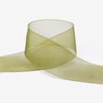 Лента капроновая (органза) 38.0 мм / 22.8±1 метра, 073 т. оливковый, Blitz OR-38