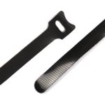 Лента контактная липучка (велкро) хомут 30 мм, 1,2 см, 100 шт, черный, кач."B" /TOS/