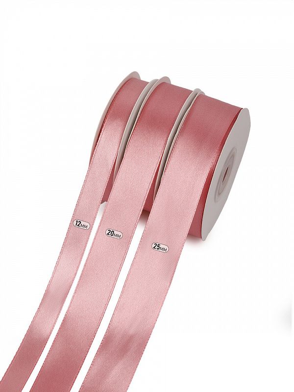 Лента атласная 1-сторонняя 38.0 мм / 22.5±1 метра, 3058 св.гр.розовый, Magic4Hobby