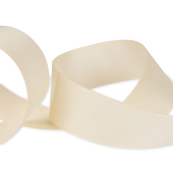 Лента репсовая (в рубчик) 38.0 мм / 45.5 метра, 126 св.св.бежевый, Gamma GR-38