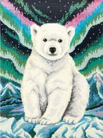 Алмазная (кристальная) мозаика Фрея, Полярный мишка, 30х40 см