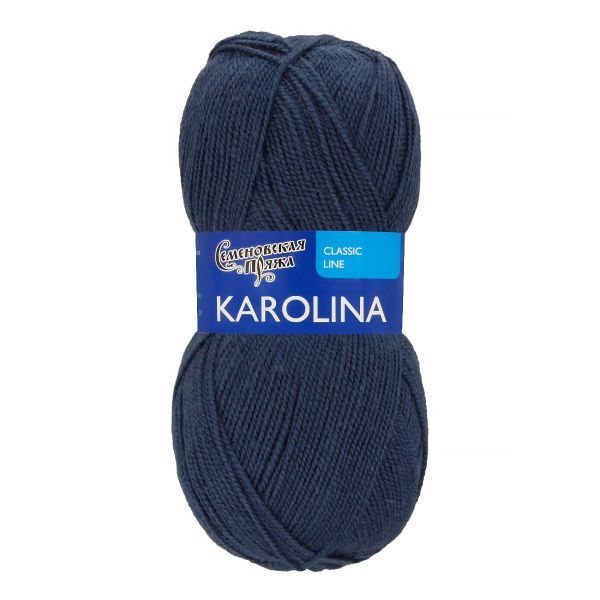 Пряжа Семеновская Karolina / уп.5 мот. по 100г, 438м, 10937, гроза