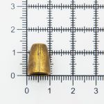 Наконечник для шнура металл колокол 14х10 мм, ⌀4/8 мм, (латунь), 20 шт