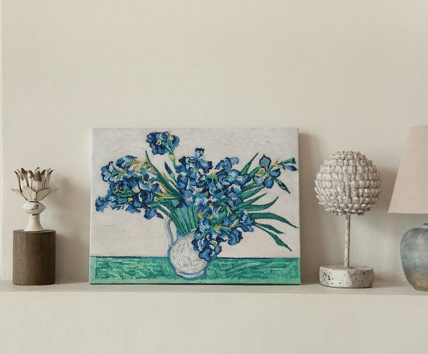 Алмазная (кристальная) мозаика Фрея, Ирисы, Винсент ван Гог, 40х30 см